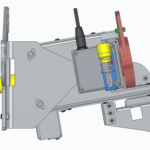 Smart Drive Bracket left view, a remote racking tool.