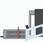 Smart Drive Bracket breaker mounted view, a remote racking tool.