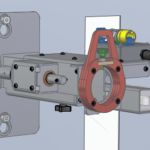 Smart Drive Bracket breaker mounted view, a remote racking tool.