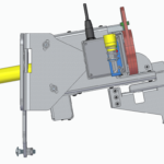 Smart Drive Bracket left view of a remote racking operator
