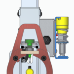 Front view of a Smart Drive Bracket, a remote racking tool made by Remote Solutions, LLC.