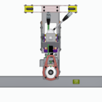 Smart Drive bracket front view of a remote racking device